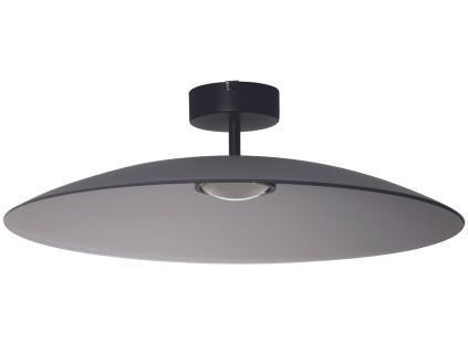 Kouřově šedé skleněné stropní LED světlo Nova Luce Polifemo 60 cm