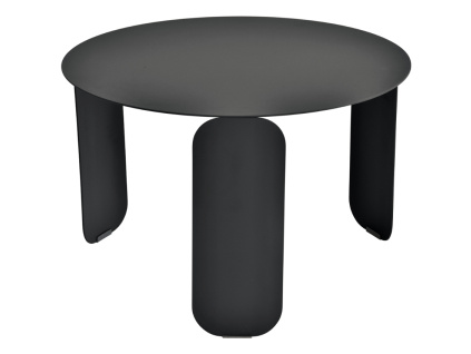 Antracitový kovový zahradní konferenční stolek Fermob Bebop 60 cm