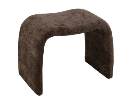 Hnědá čalouněná stolička J-line Naute 46 cm