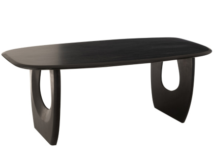 Černý dřevěný jídelní stůl J-line Cargo 200 x 100 cm