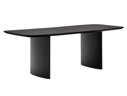 Černý lakovaný jídelní stůl Kave Home Litto 200 x 100 cm