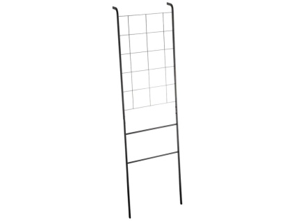 Černý kovový stojací věšák Yamazaki Tower 160 x 45 cm