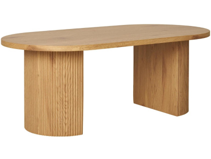 Konferenční stolek Benovia 120 x 60 cm s dřevěným dekorem
