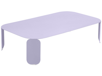 Fialový kovový zahradní konferenční stolek Fermob Bebop I. 120 x 70 cm