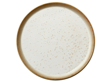 Béžový kameninový talíř Gastro 21 cm
