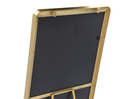 Zlaté kovové stojací zrcadlo Verdal 140 x 45 cm