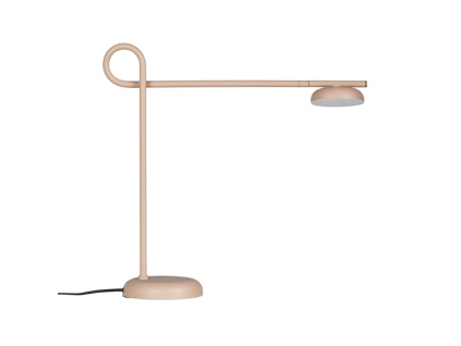Béžová kovová stolní LED lampa Salto