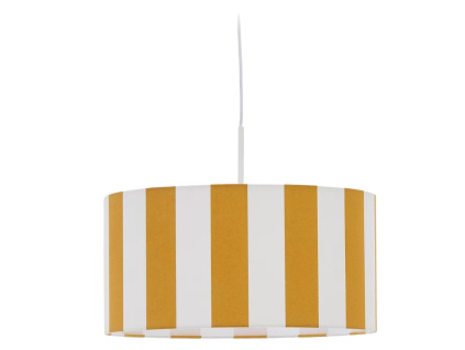 Žluté pruhované stínidlo Kave Home Ciral 40 cm