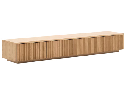 Dubový TV stolek Kave Home Helvine 200 x 40 cm