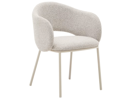 Béžová čalouněná jídelní židle Kave Home Maina