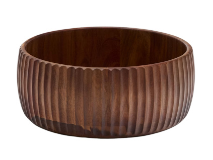 Hnědá dřevěná miska Kave Home Rommu 27,9 cm