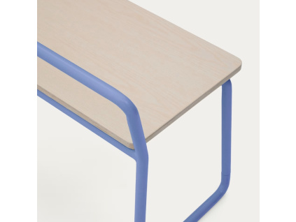 Modrá dětská lavice Kave Home Tinn 75 cm