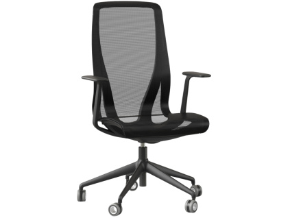 Černá kancelářská židle D-CHAIR