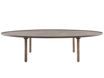 Tmavý dubový konferenční stolek Mu 150 x 80 cm