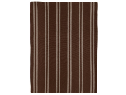 Hnědá bavlněná utěrka Weave 50 x 70 cm