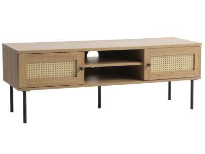 TV stolek Pensacola 120 x 40 cm s dubovým dekorem