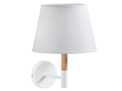 Bílé bavlněné nástěnné světlo Kave Home Orsen