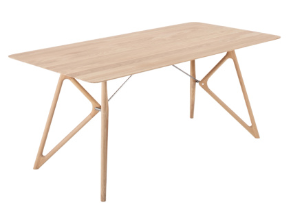 Bělený dubový jídelní stůl Tink 160 x 90 cm