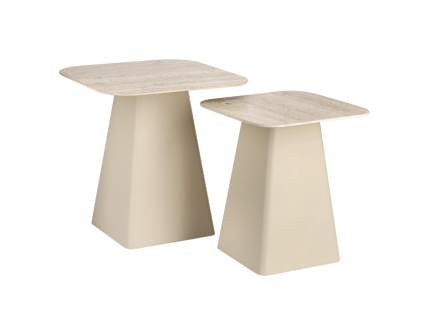 Set keramických konferenčních stolků Hardy 40 x 40/50 x 50 cm