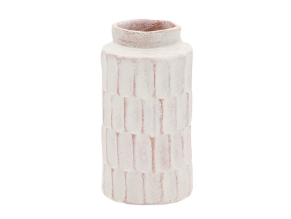 Bílá váza Kave Home Arisa 22 cm