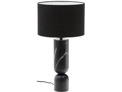 Černá mramorová stolní lampa Kave Home Vex