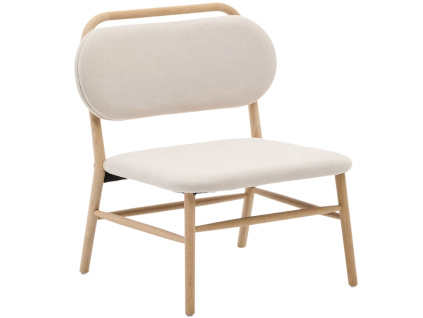 Béžové čalouněné křeslo Kave Home Helda