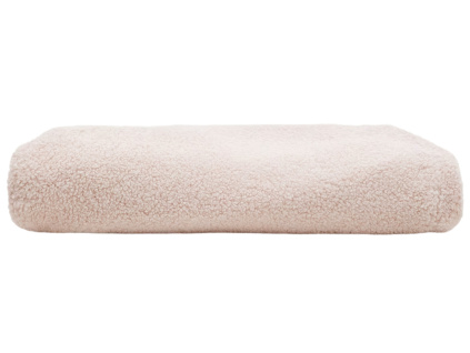 Růžový bouclé potah na taburet Kave Home Kaeli 43 cm