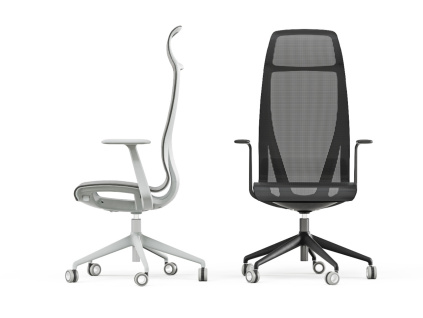 Vyšší černá kancelářská židle D-CHAIR