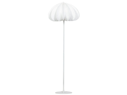 Bílá stojací lampa Daila 150 cm
