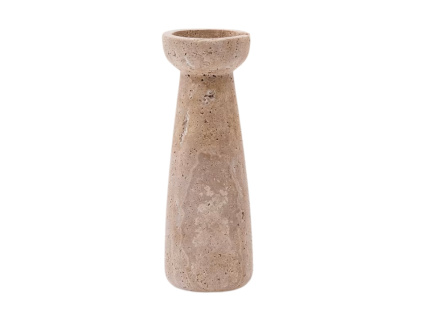 Béžový kamenný svícen Kave Home Magan 25 cm