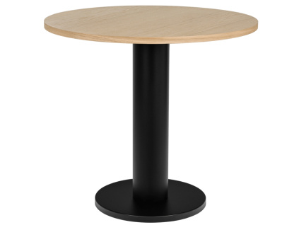 Černý dubový bistro stolek Sool 80 cm