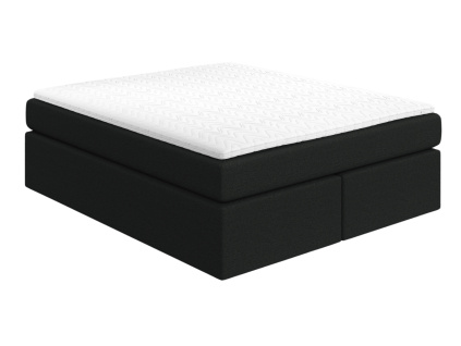 Černá čalouněná postel boxspring CHESTNUT 160 x 200 cm