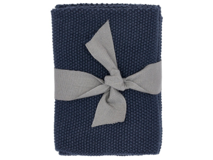 Sada tří modrých bavlněných utěrek Soft 30 x 30 cm