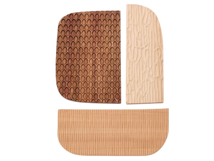 Set tří dřevěných nástěnných dekorací Kave Home Trivax