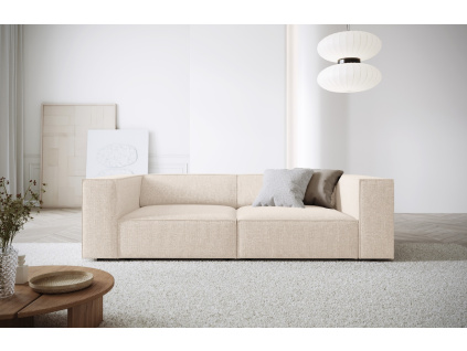 Světle béžová třímístná čalouněná pohovka Cosmopolitan Design Arendal 204 cm