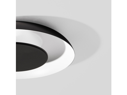 Černobílé kovové stropní LED světlo Nova Luce Epos 40 cm