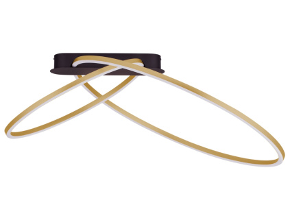 Zlaté kovové stropní LED světlo Nova Luce Kiklos 72 cm