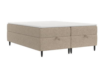 Béžová čalouněná postel boxspring KANAI 180 x 200 cm