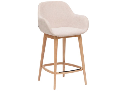 Béžová barová židle Kave Home Konna 65 cm