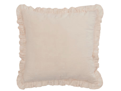 Růžový povlak na polštář Kave Home Nacha 45 x 45 cm