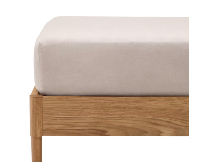 Šedé prostěradlo Kave Home Simmel 150 x 200 cm -fv-interier-25