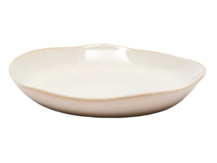 Bílý keramický dezertní talíř Kave Home Tiraya 24 cm