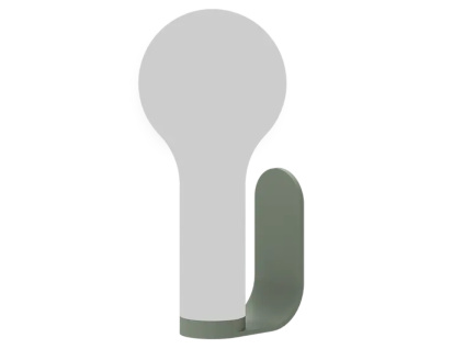 Kaktusově zelený nástěnný držák na zahradní lampu Fermob Aplo
