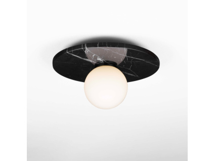 Černé mramorové stropní světlo Nova Luce Idor 30 cm
