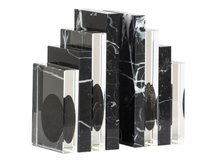 Set mramorových zarážek na knihy Fancy 16,5 cm
