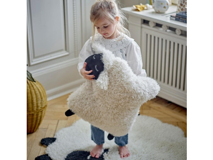 Bílý vlněný koberec Bloomingville Dolly 84 cm
