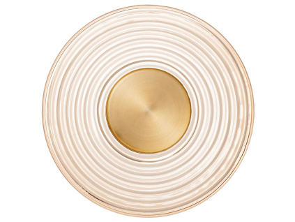 Zlaté skleněné nástěnné LED světlo Nova Luce Nous 30 cm