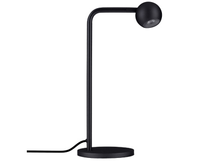 Černá kovová stolní LED lampa Nova Luce Sfera