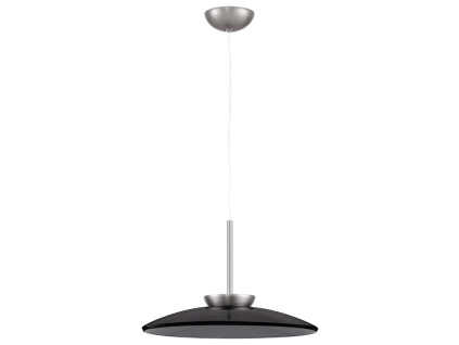 Kouřově šedé skleněné závěsné LED světlo Nova Luce Esti 50 cm
