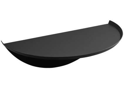 Černá kovová nástěnná police Yamazaki Tower 11,7 x 40 cm